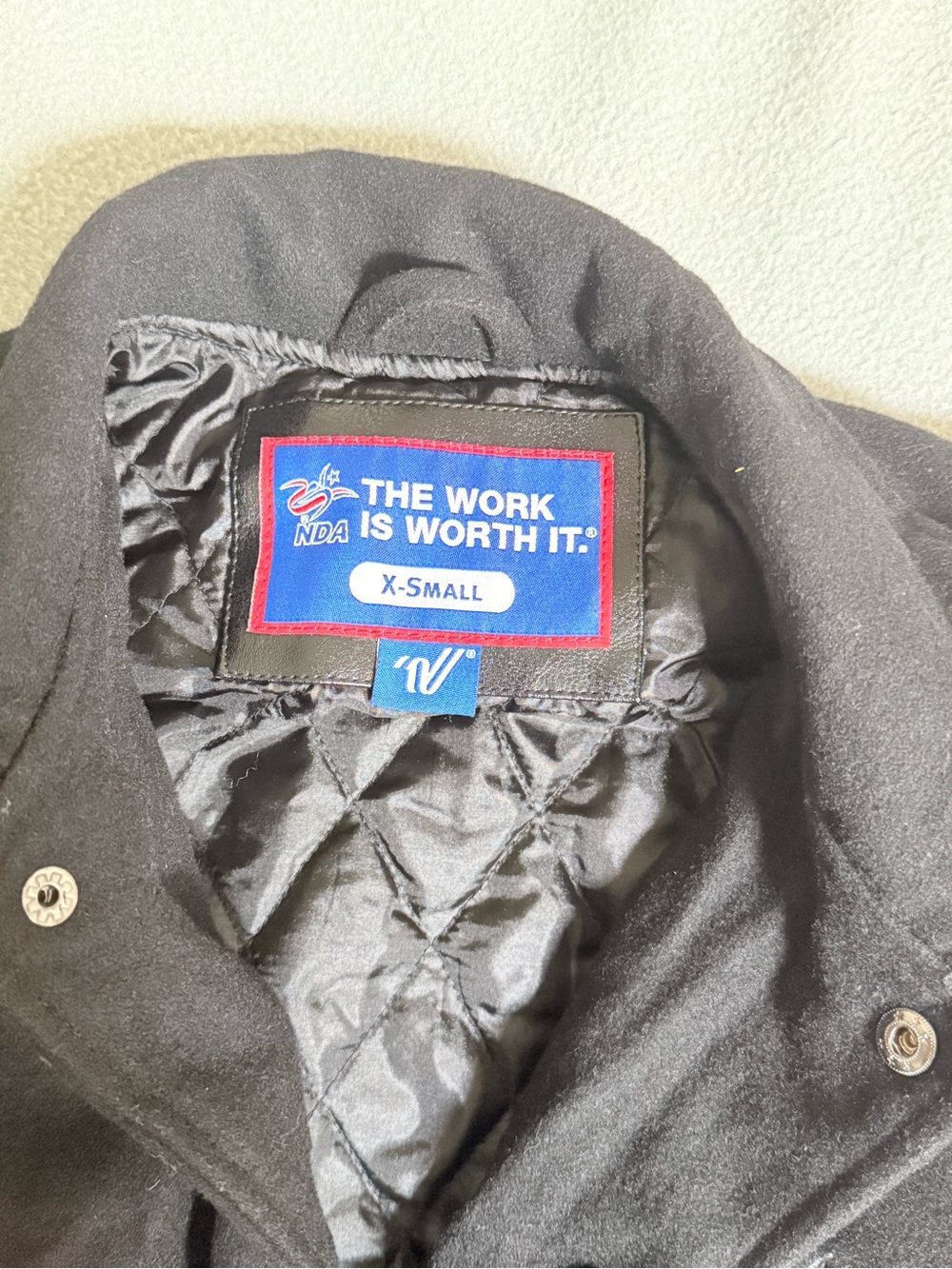 X-Small Black Quilted Performance Work Jacket